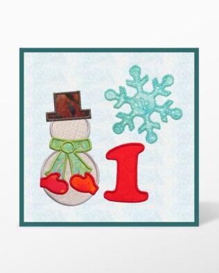 GO! Winter Bliss Wall Hanging Machine Embroidery Designs CD Set by Marjorie Busby