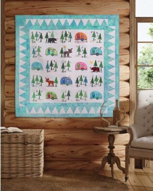 Northwoods Medley and Camper Quilt Pattern by Marjorie Busby