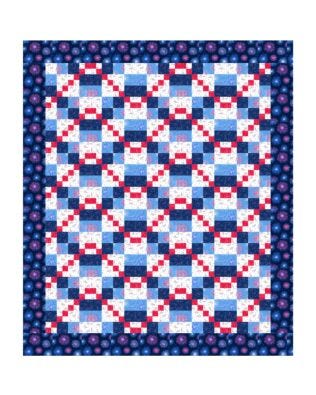 Triple 4-Patch Quilt Pattern
