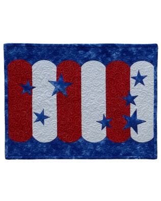 My Holiday-Honoring America Table Runner and Placemat Set Pattern (NNQ-90e)