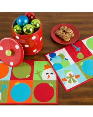 GO! Snowman Games Placemats Pattern (PQ10681)