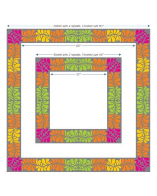 GO! Heather Feather Table Runner Pattern