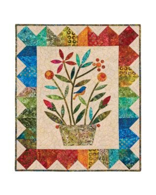 GO! Rainbow Bouquet Wall Hanging Quilt Pattern by Edyta Sitar