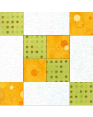 GO! Frayed 4-Patch Block Pattern (PQ10348)