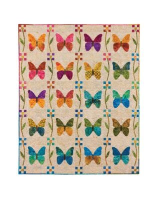 GO! Butterfly Patch Quilt Pattern by Edyta Sitar for NQC (PQ10500-NQC