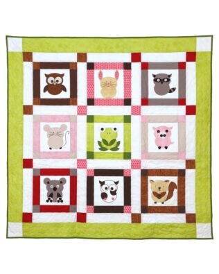 GO! Talk To The Animals Baby Quilt Pattern (PQ10509)