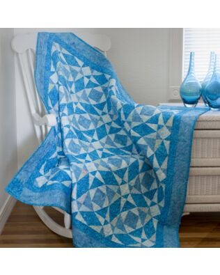 GO! Qube 6" Storm at Sea Throw Quilt Pattern (PQ10752)