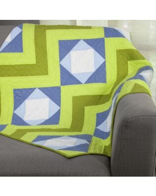 GO! Qube 12" Peaks and Valleys Throw Quilt Pattern (PQ11016)