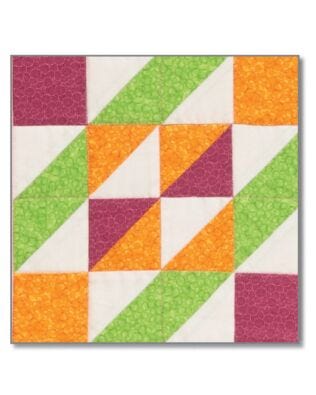Block 6: GO! Trellis Block Pattern by Eleanor Burns