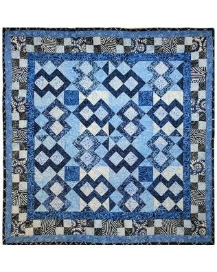 GO! House of Blues Throw Quilt Pattern (PQ11072)