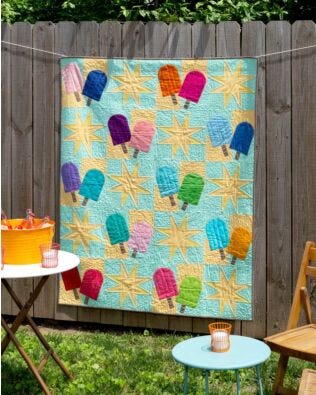 GO! Popsicle Sticks Throw Quilt Pattern