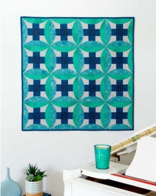 GO! Curved Nine Patch Pop Throw Quilt Pattern