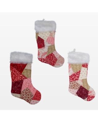 GO! Crazy Quilt Christmas Stockings Pattern