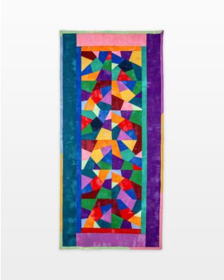 GO! Crazy Quilt Stained Glass Table Runner Pattern