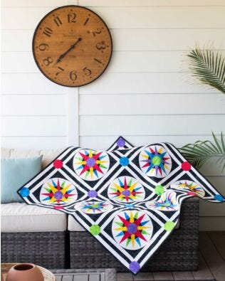 GO! Color Wheel Throw Quilt Pattern