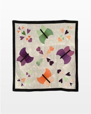 GO! Butterfly Kisses Throw Quilt Pattern