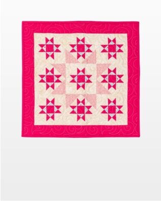 GO! Qube 4" Stars in the Crown Throw Quilt Pattern