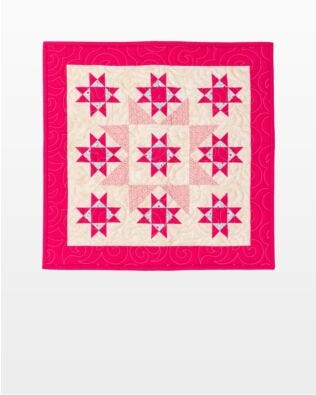 GO! Qube 5" Stars in the Crown Throw Quilt Pattern