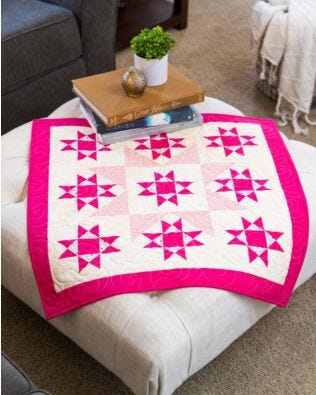 GO! Qube 6" Stars in the Crown Throw Quilt Pattern