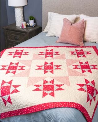 GO! Qube 12" Stars in the Crown Throw Quilt Pattern