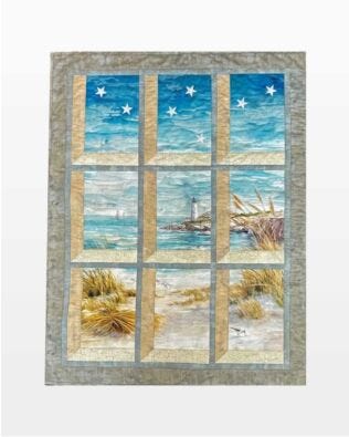 GO! On The Way to Cape May Windowpane Wall Hanging Pattern