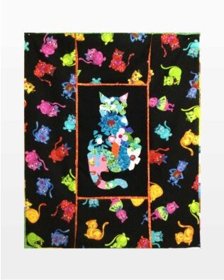 GO! Flower Kitty Cat Wall Hanging Pattern