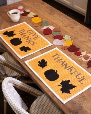 GO! Thankful Placemats Pattern