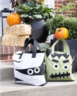 GO! Monster Trick or Treat Totes Pattern