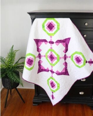 GO! To The Piazza! Throw Quilt Pattern