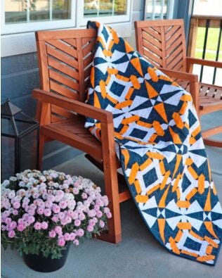GO! Crossing Paths Throw Quilt Pattern