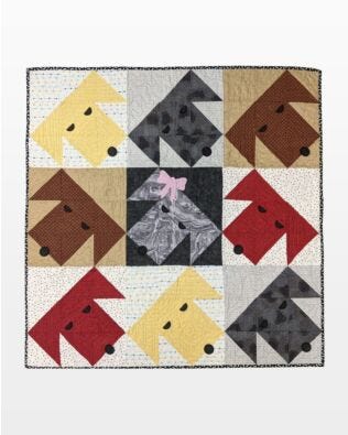 GO! Patchwork Puppies Wall Hanging Pattern