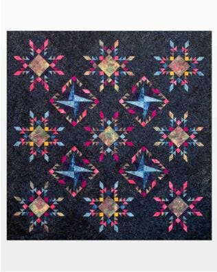 GO! Feather Star- Beyond the Stars Throw Quilt Pattern