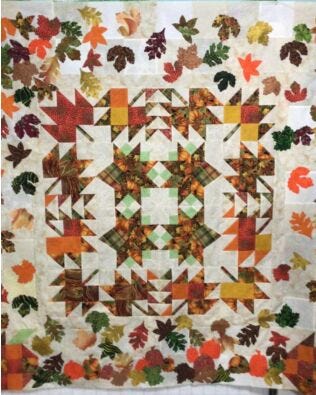 GO! Windy Fall Day Throw Quilt Pattern