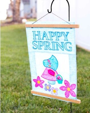 GO! Happy Spring Garden Banner Pattern