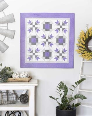 GO! Lavender on the Trellis Wall Hanging Pattern