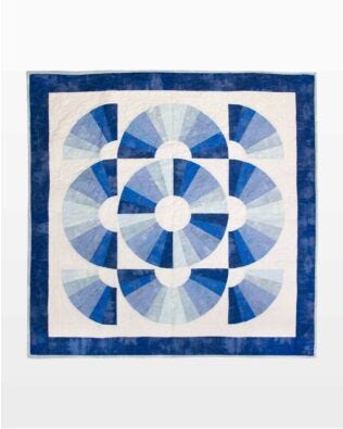 GO! Waves of Blue Throw Quilt Pattern
