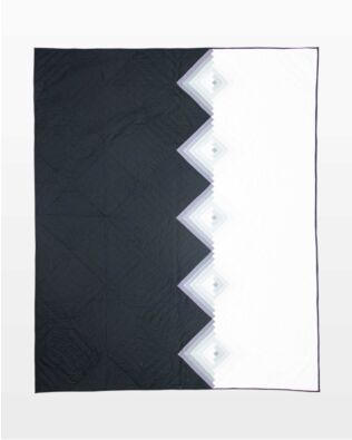 GO! Fading From Black to White Throw Quilt Pattern