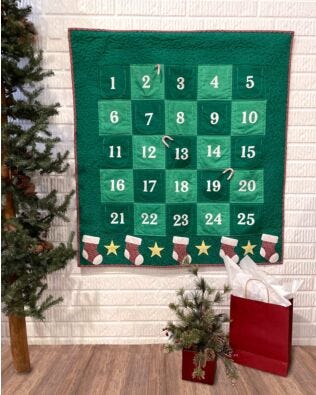 GO! Christmas Counting Wall Hanging Pattern