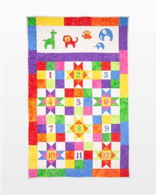 GO! Counting at the Zoo Throw Quilt Pattern