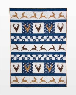 GO! Deer Cabin Throw Quilt Pattern