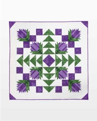 GO! Lovely Lotus Throw Quilt Pattern