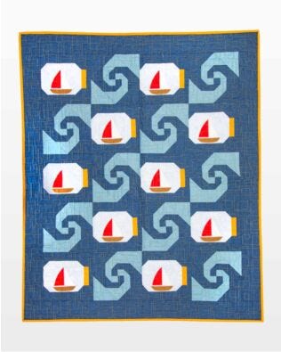 GO! Ride A Wave Throw Quilt Pattern