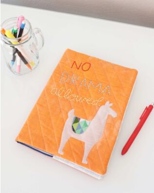GO! No Drama Llama Notebook Cover Pattern