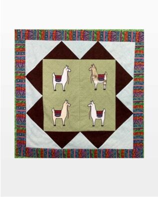 GO! Llamas in the Mountains Wall Hanging Pattern