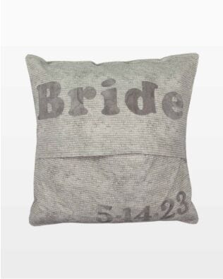 GO! Bride and Groom Pillows Pattern