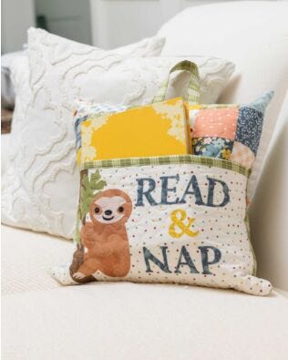 GO! Sloth Reading Pillow Pattern