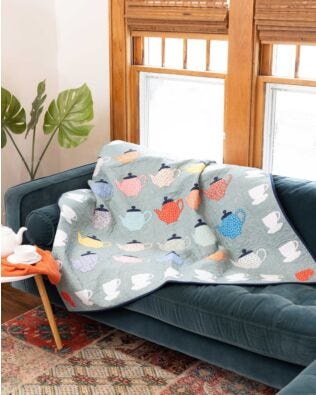 GO! Mugs and Kisses Throw Quilt Pattern