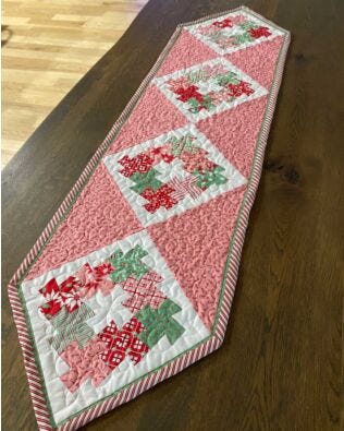 GO! Twisted Tumbler Table Runner Pattern
