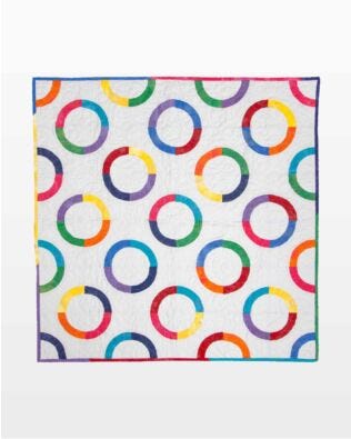 GO! Rainbow Rings Baby Quilt Pattern