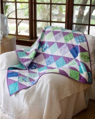 GO! Charming Charity Throw Quilt Pattern